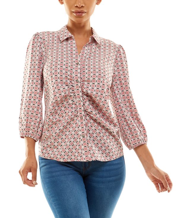 Adrienne Vittadini Women's Button Front Blouse - Anthony Geo
