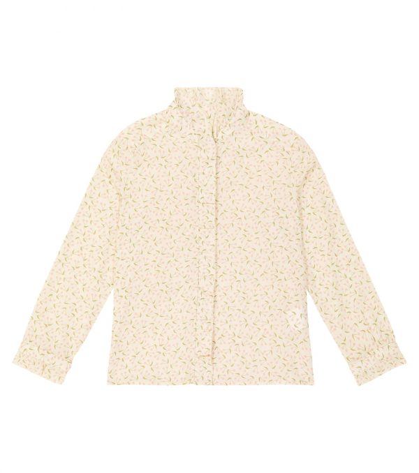 Bonpoint Bree cherry-printed cotton blouse