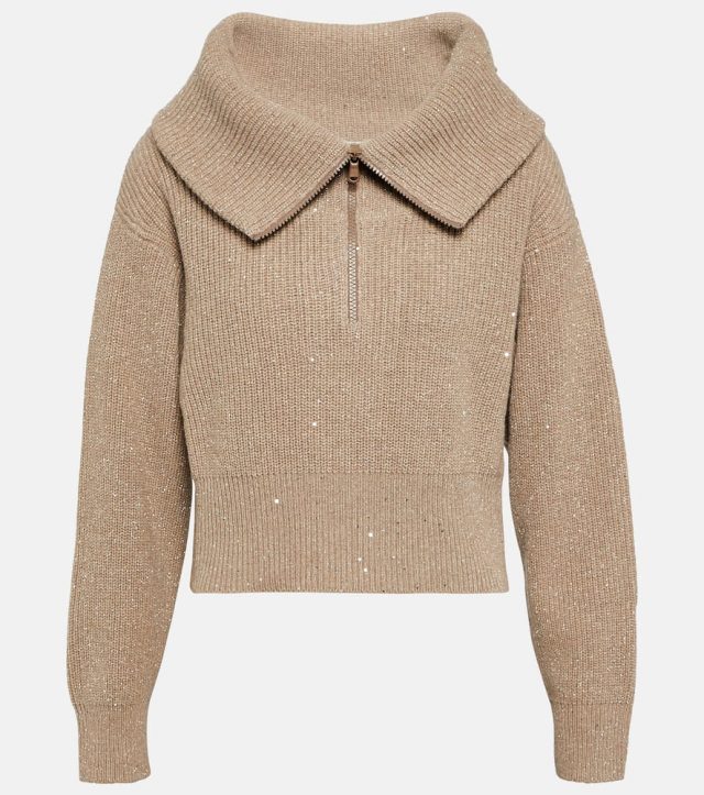 Brunello Cucinelli Cashmere and wool-blend sweater