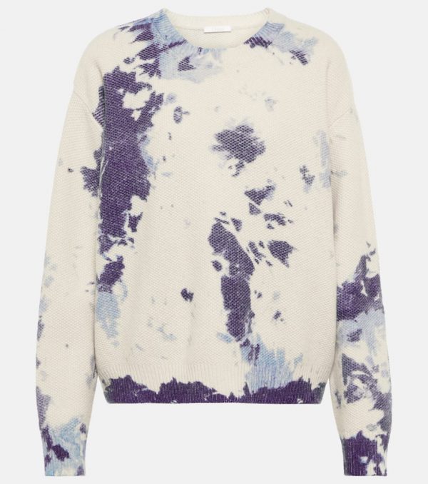 Chloé Tie-dye cashmere sweater