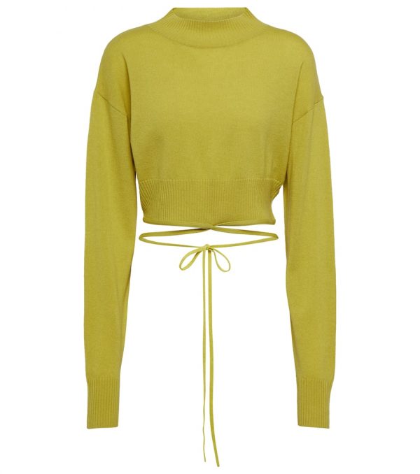 Christopher Esber Cropped wool and cashmere sweater