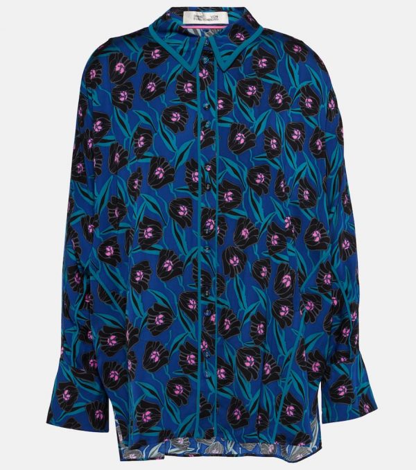 Diane von Furstenberg Alona satin blouse