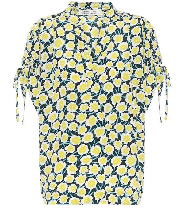 Diane von Furstenberg Grania floral silk blouse