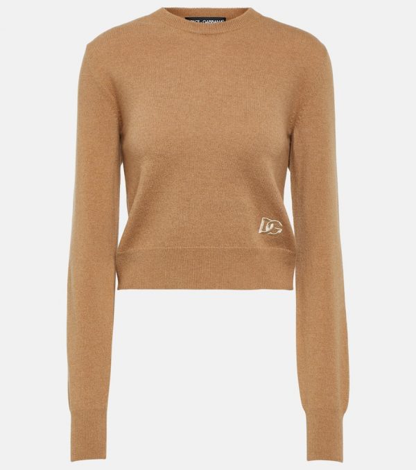 Dolce&Gabbana Cropped cashmere-blend sweater