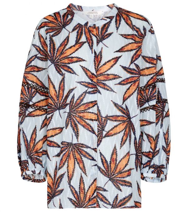 Dorothee Schumacher Fantasy Leaves printed cotton blouse