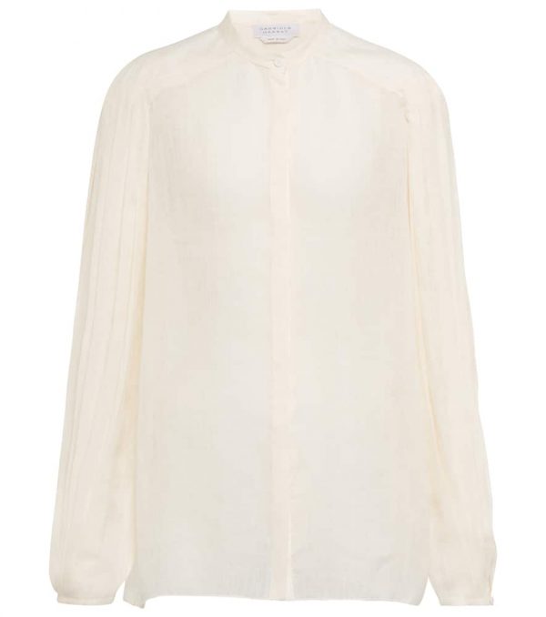 Gabriela Hearst Anni linen and silk blouse