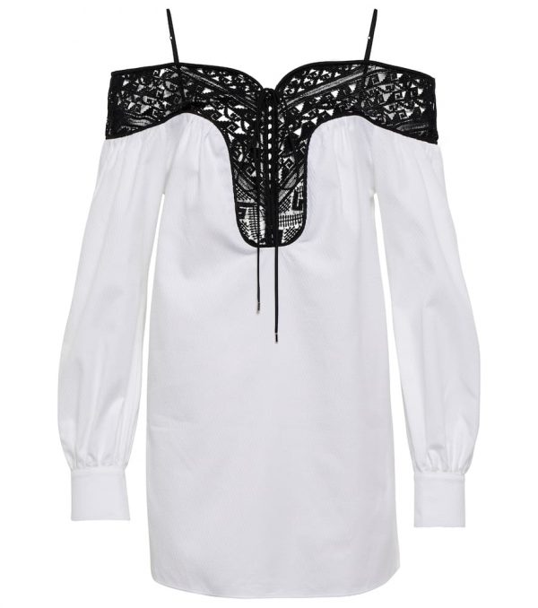 Gabriela Hearst Augustin lace-trimmed blouse