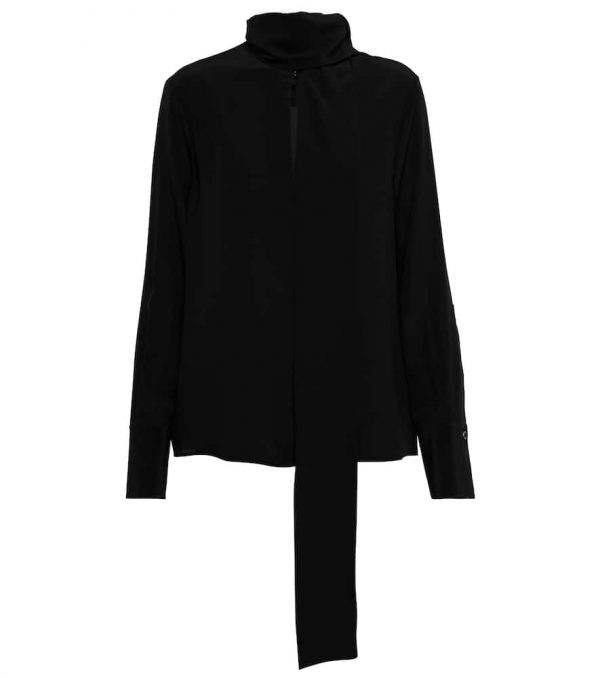 Givenchy Tie-neck silk blouse