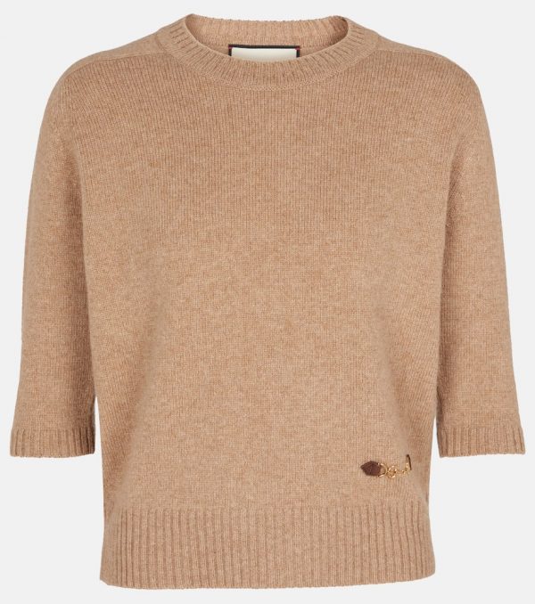 Gucci Embellished cashmere sweater
