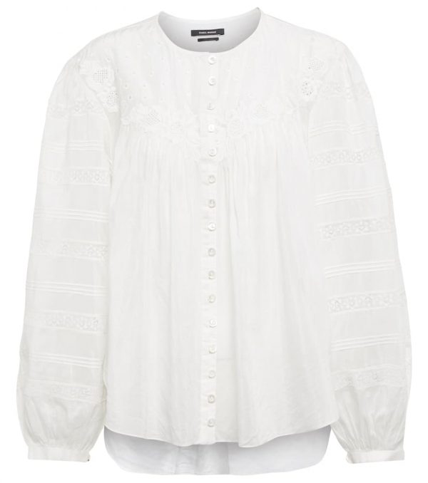 Isabel Marant Gregoria cotton and silk blouse
