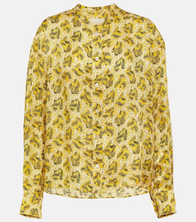 Isabel Marant Leidy printed satin blouse