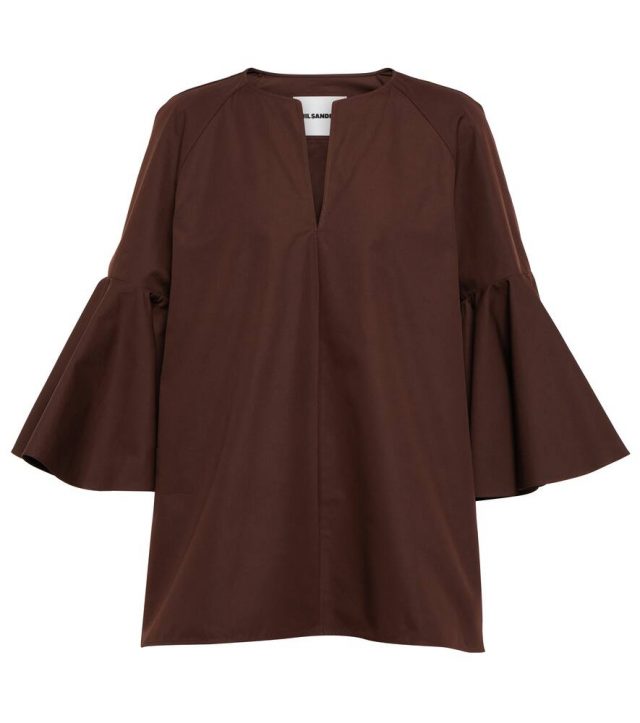 Jil Sander Cotton poplin blouse