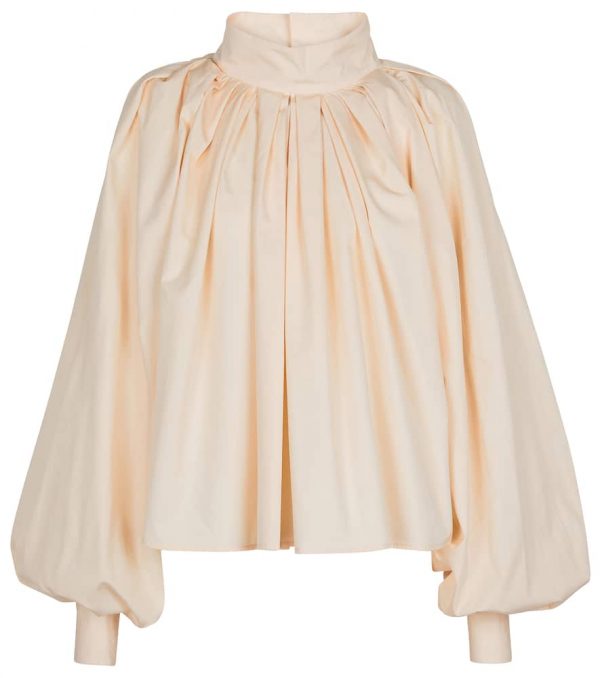 Jil Sander Pleated cotton blouse