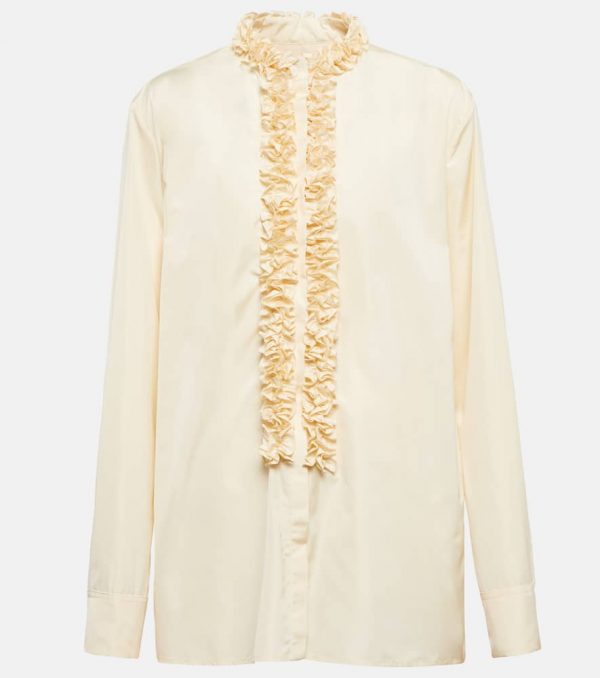 Jil Sander Ruffle-trimmed blouse