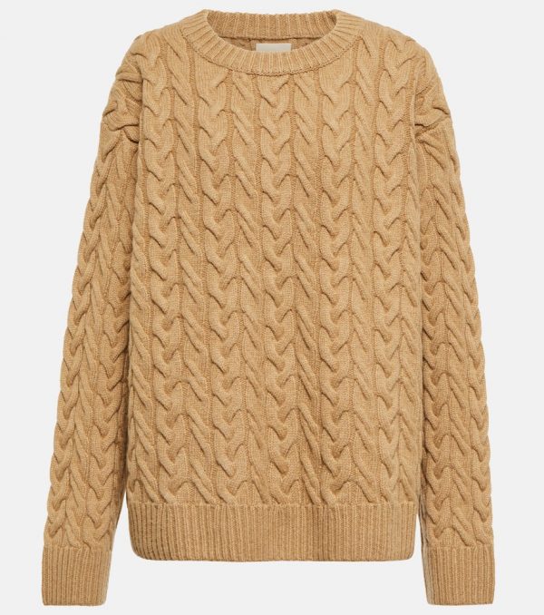 Khaite Maryse cable-knit cashmere sweater