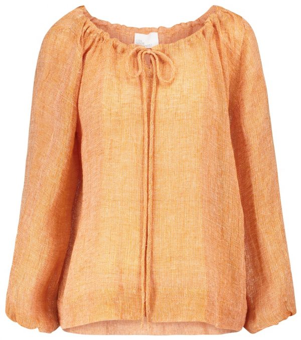 Lisa Marie Fernandez Linen-blend blouse