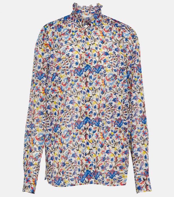 Marant Etoile Gambine floral cotton blouse