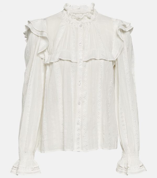 Marant Etoile Jatedy cotton-blend blouse