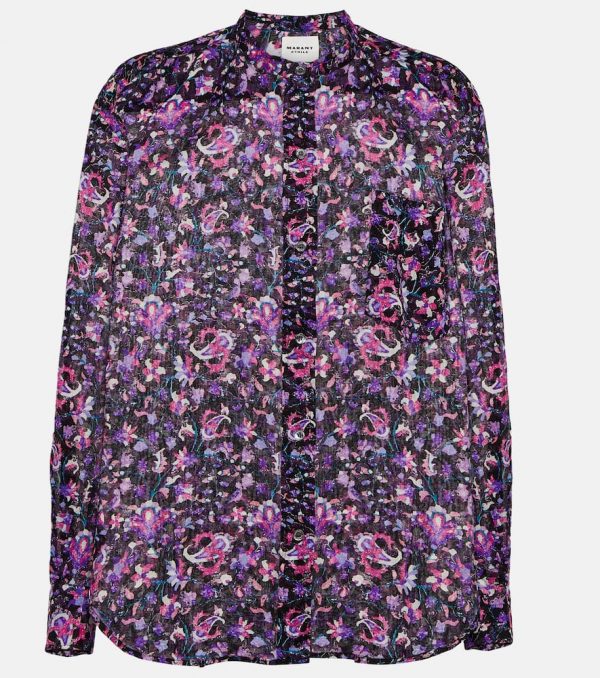Marant Etoile Mexika floral cotton blouse
