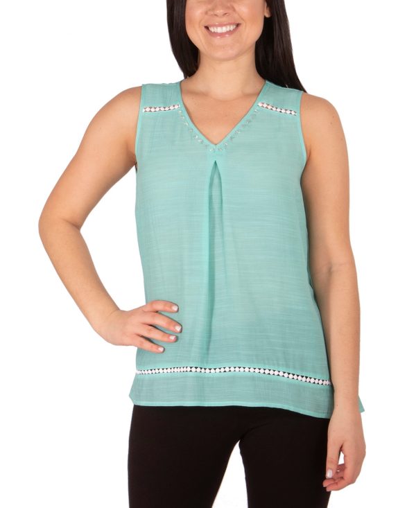 Ny Collection Petite Sleeveless Swing Blouse - Cockotoo