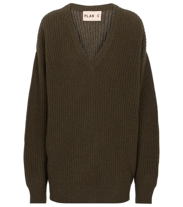 Plan C Cashmere and wool V-neck sweater