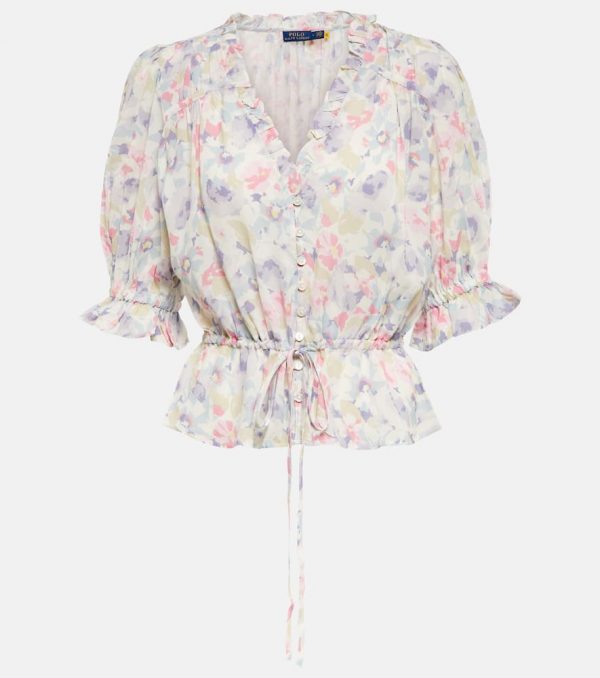 Polo Ralph Lauren Floral peplum georgette blouse