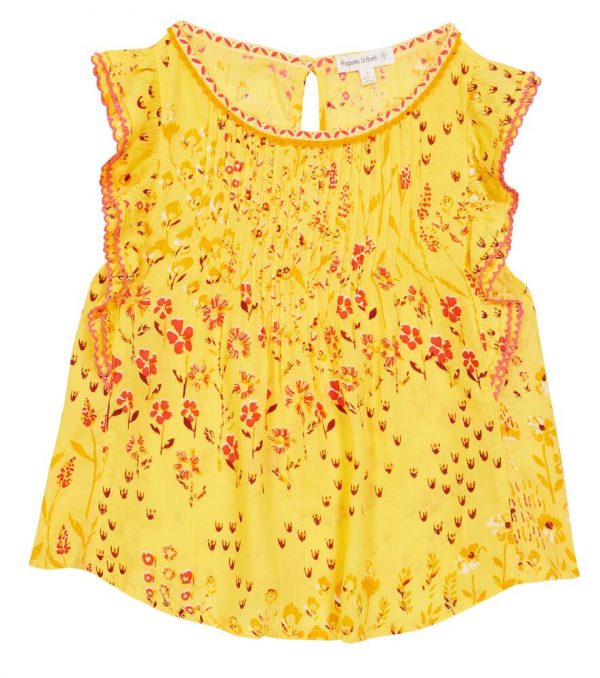 Poupette St Barth Kids Amber floral blouse
