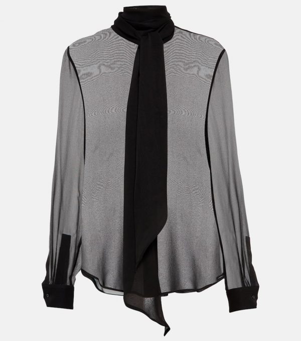 Saint Laurent Silk chiffon blouse