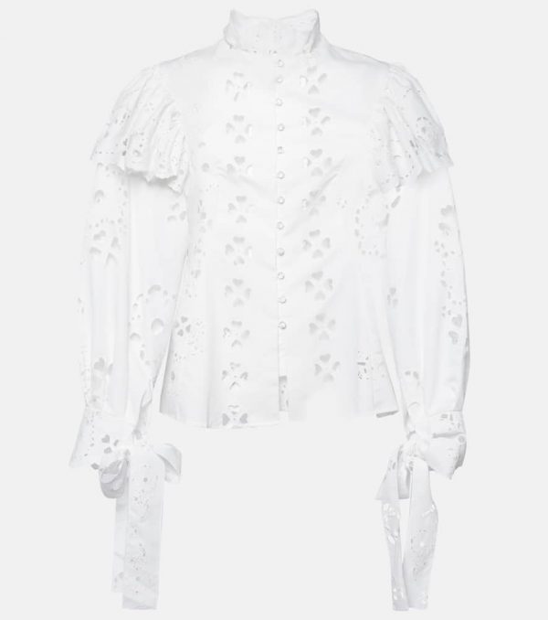 Susan Fang Broderie anglaise blouse