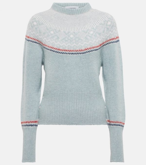 Thom Browne Fair Isle cashmere-blend sweater