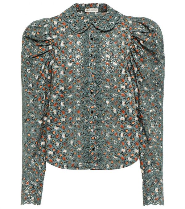 Ulla Johnson Sage floral cotton blouse