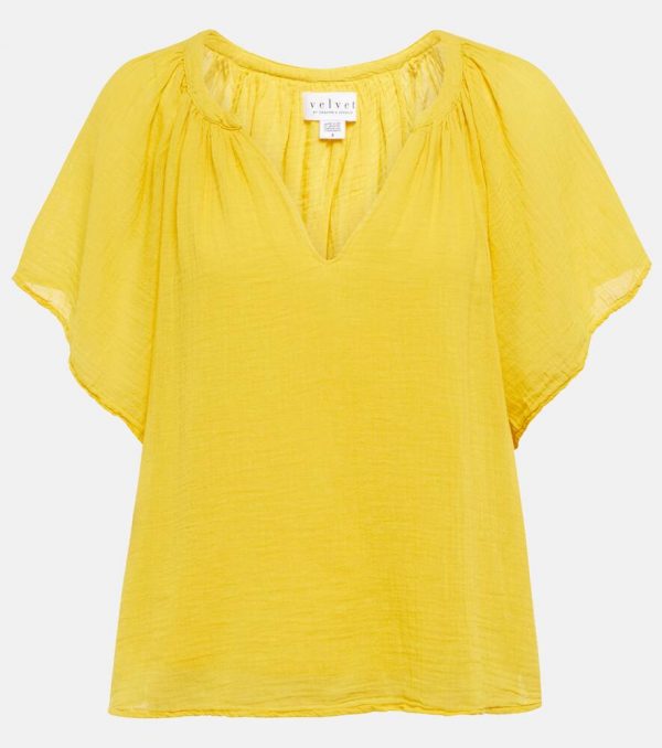 Velvet Ashlyn cotton gauze blouse