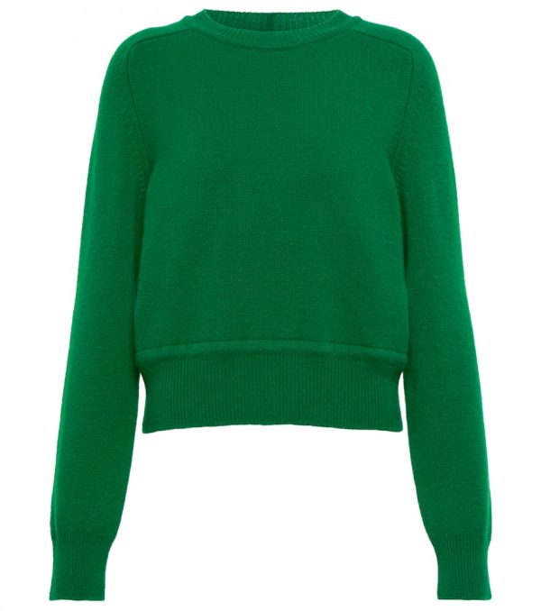 Victoria Beckham Open-back cashmere-blend sweater