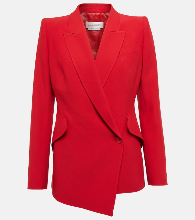 Alexander McQueen Asymmetric blazer