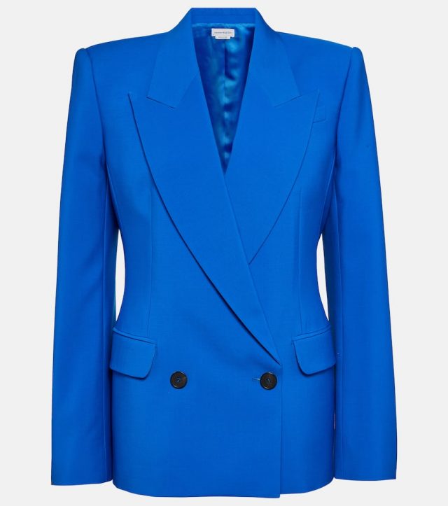Alexander McQueen Double-breasted wool blazer