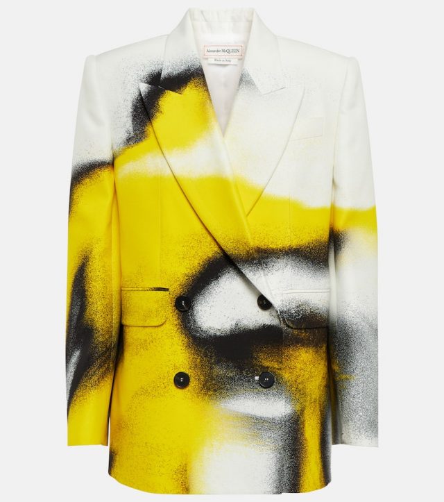Alexander McQueen Printed cady blazer