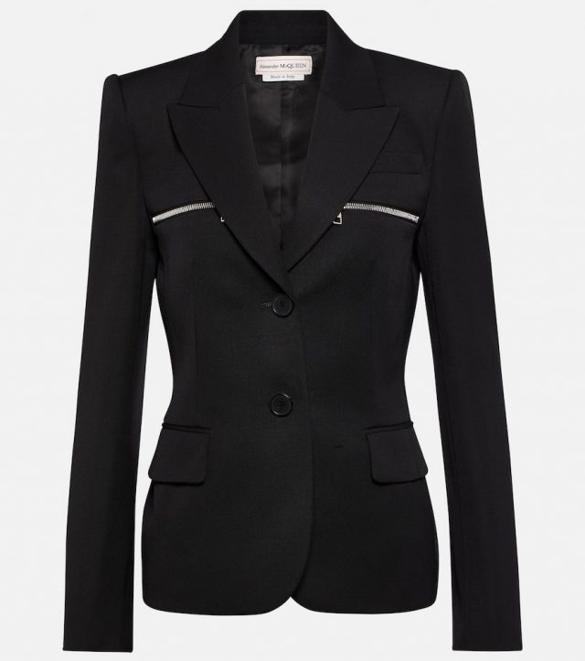 Alexander McQueen Single-breasted wool blazer