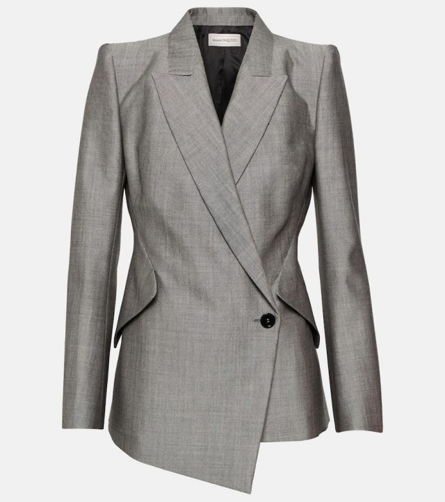 Alexander McQueen Wool and mohair blazer