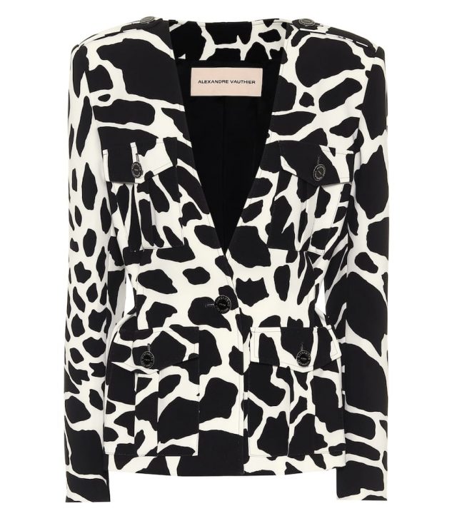 Alexandre Vauthier Printed stretch-twill blazer