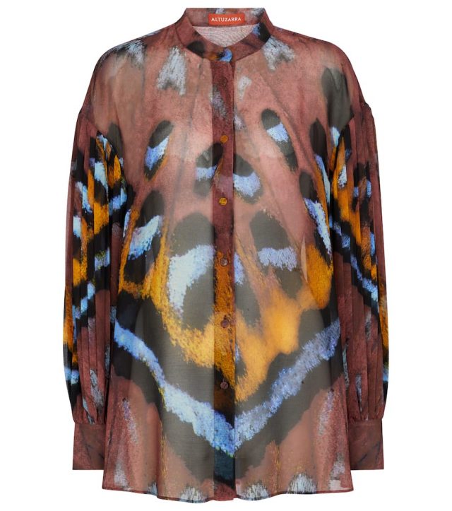 Altuzarra Patsy printed georgette blouse