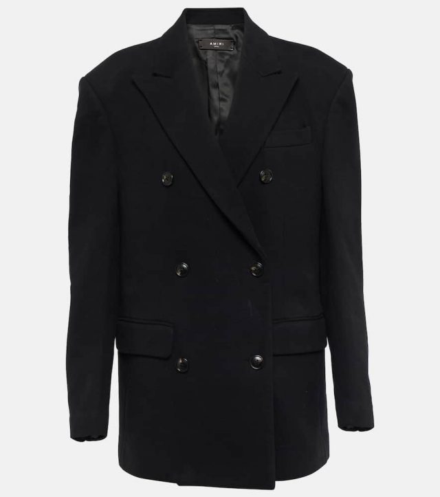 Amiri Double-breasted cotton blazer