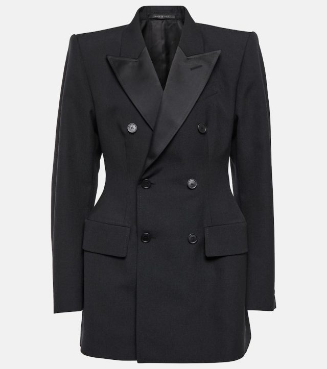 Balenciaga Hourglass double-breasted wool blazer