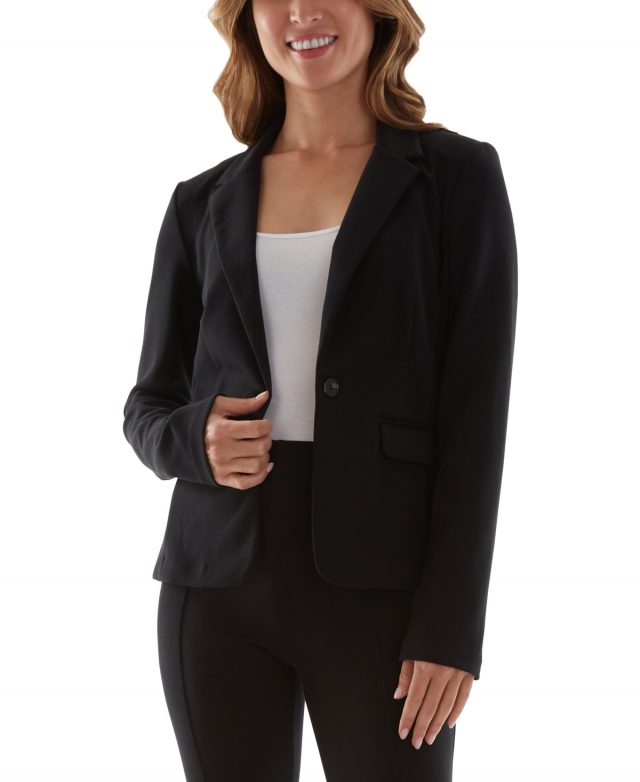 Bcx Juniors' One-Button Blazer - Black