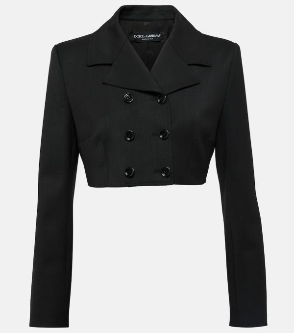 Dolce&Gabbana Double-breasted cropped blazer