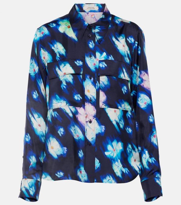 Dorothee Schumacher Neon Florals silk blouse