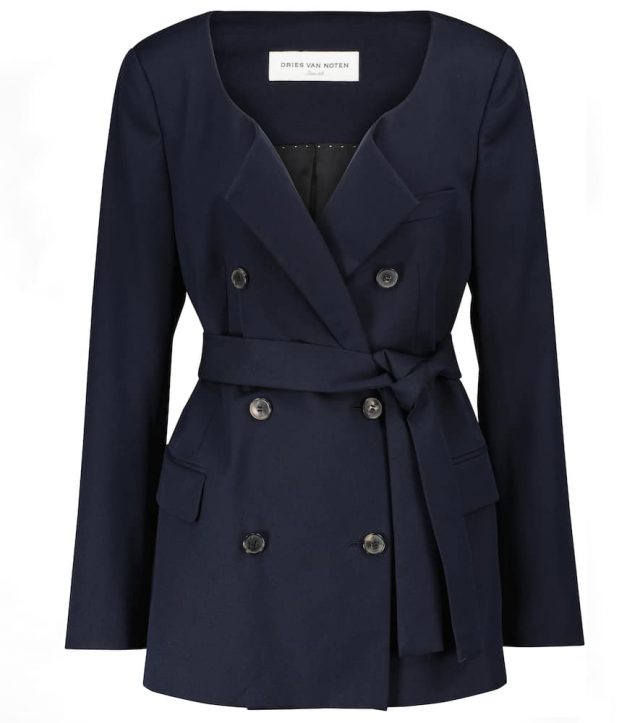 Dries Van Noten Belted double-breasted blazer
