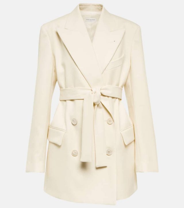Dries Van Noten Belted wool blazer