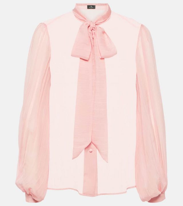Etro Bow-detail silk blouse