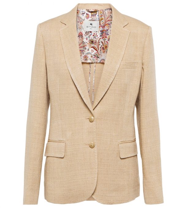 Etro Silk and linen blazer