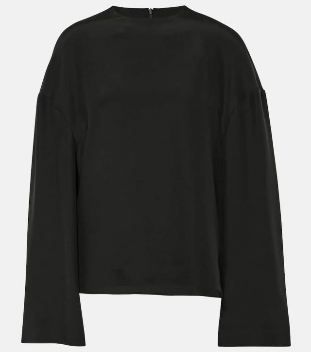 Fforme Ana silk cady blouse